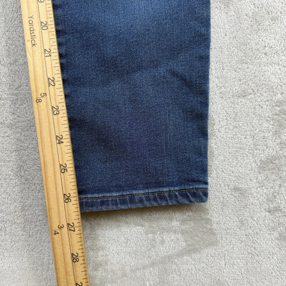 Everlane Cigarette Jeans Women 28 Regular Blue Hi Rise Button Fly Stretch Denim - Picture 3 of 10